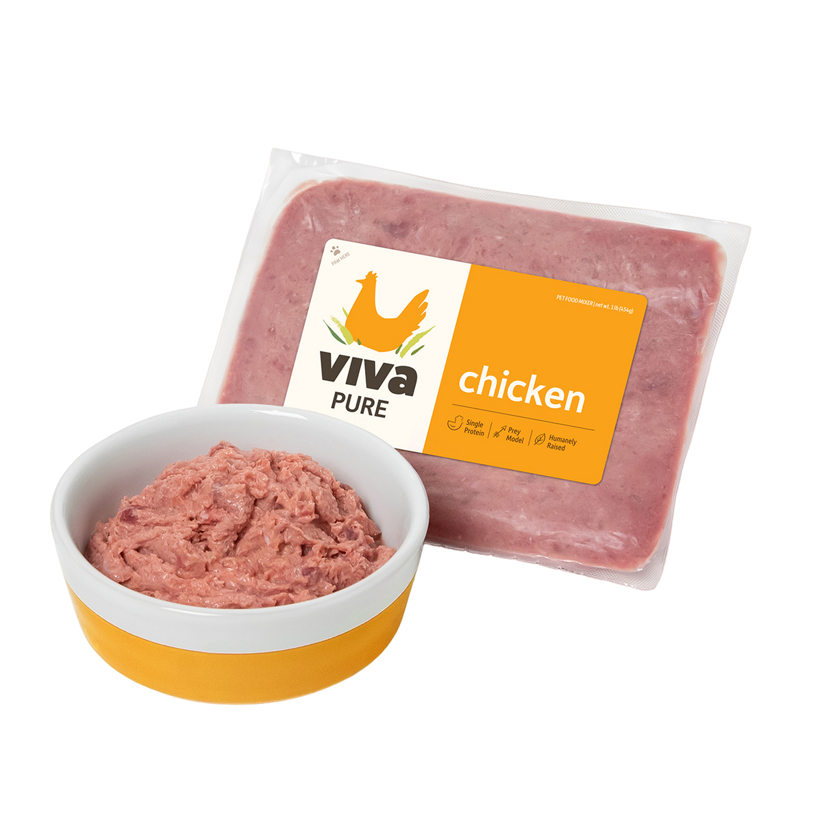 Pure Chicken Viva Raw Dog Cat Food