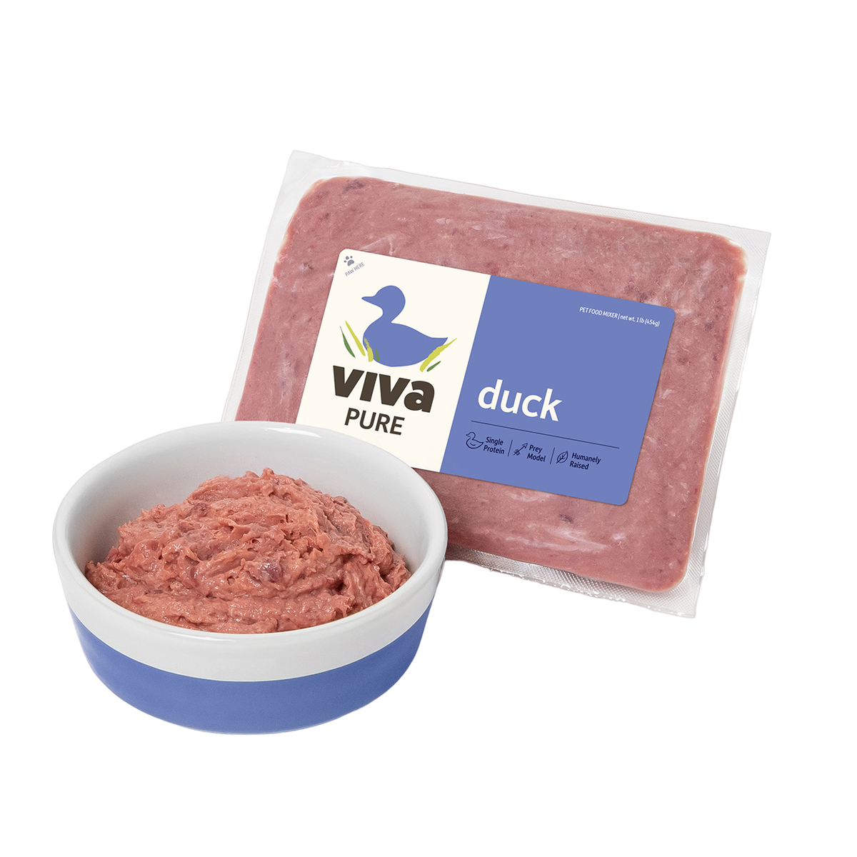 Pure Duck Viva Raw Dog & Cat Food