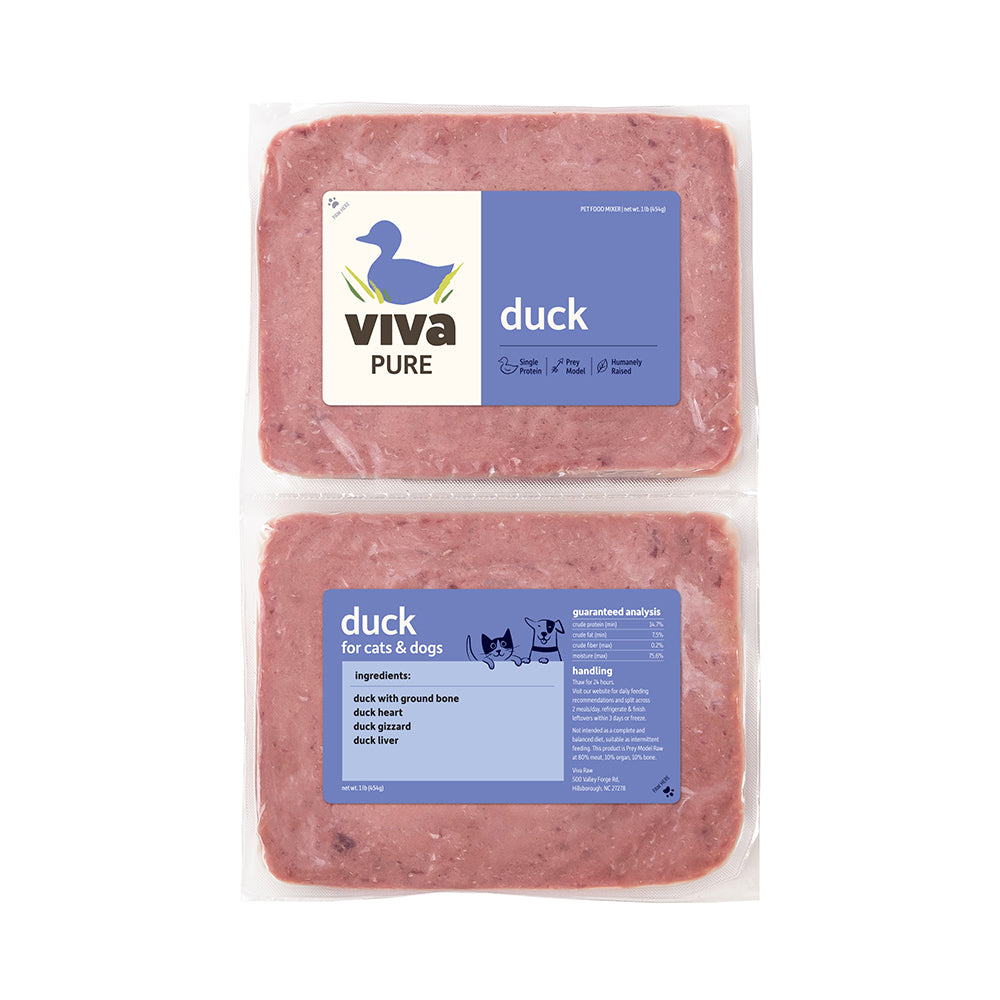 Pure Duck Viva Raw Dog & Cat Food