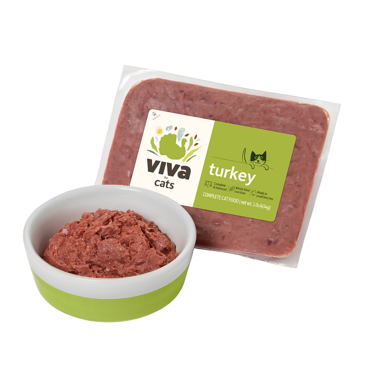 Turkey Viva Raw Cat Food
