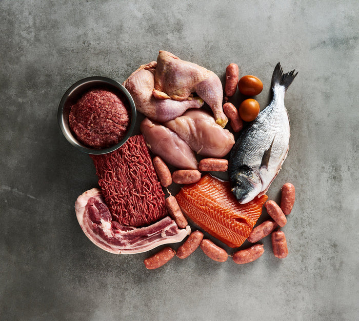 Assortment of meats on a table