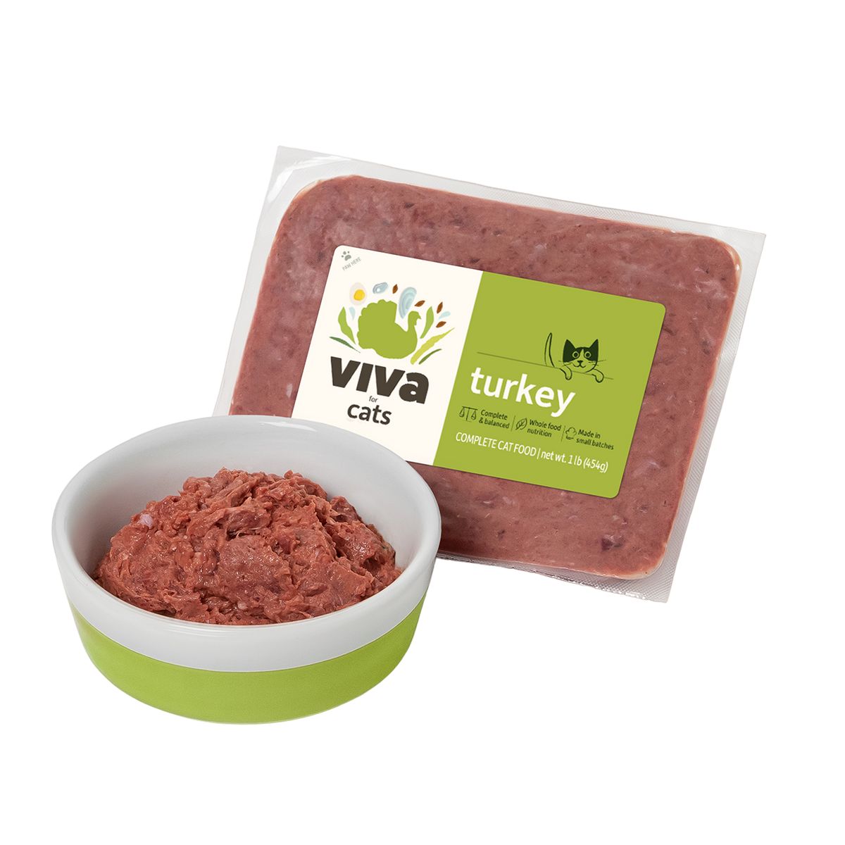 Turkey Viva Raw Cat Food